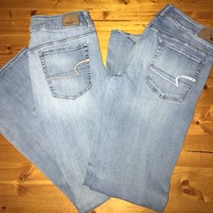 2 pair of American Eagle jeans